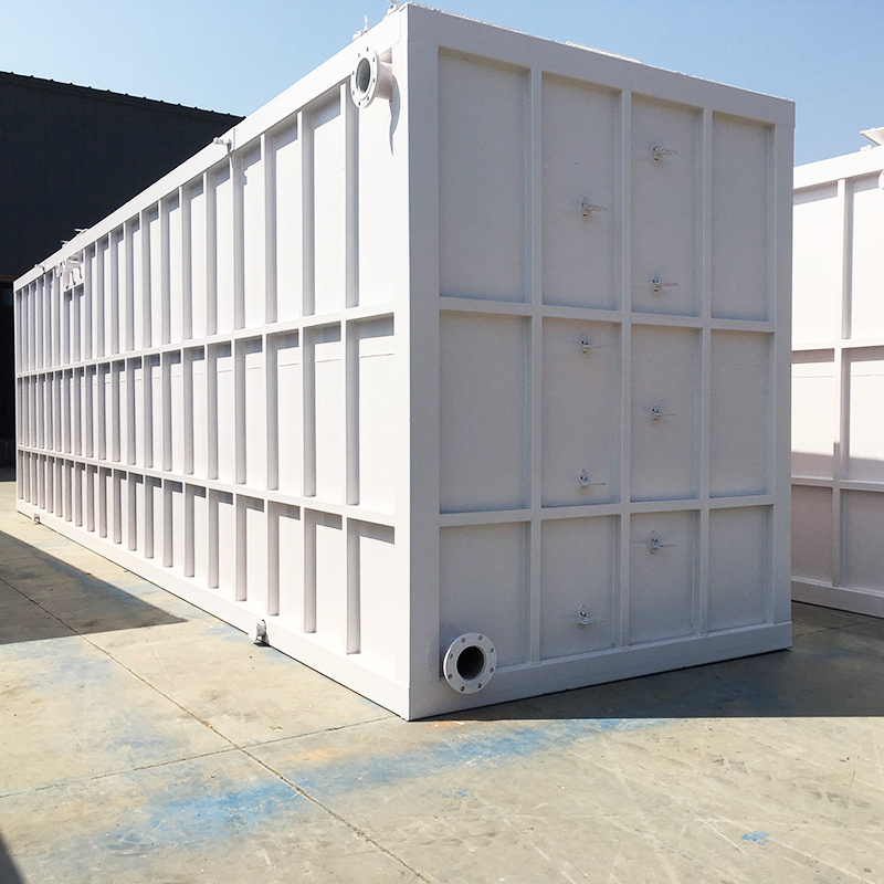 Sewage treatment container